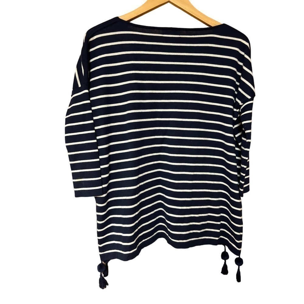 Lilly Pulitzer nautical striped dolman fitted 3/4 length sleeves top size XXS - Picture 8 of 10